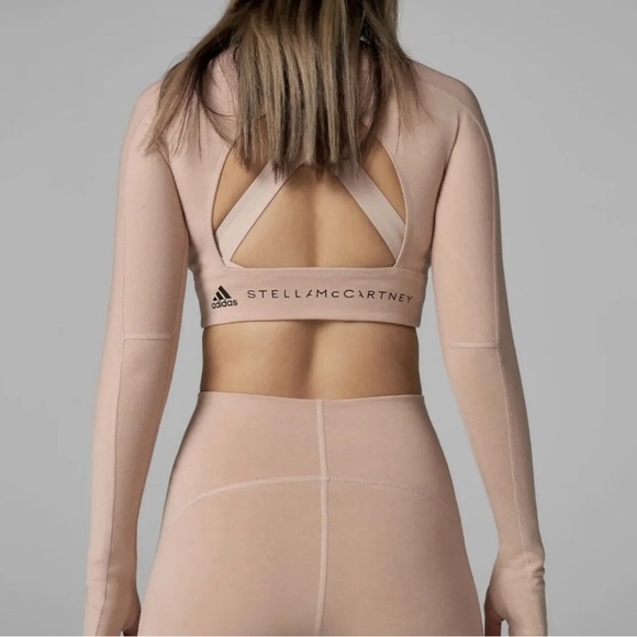 Adidas TrueStrength Cropped Long SleeveShirt Sz L NWT - Picture 3 of 8